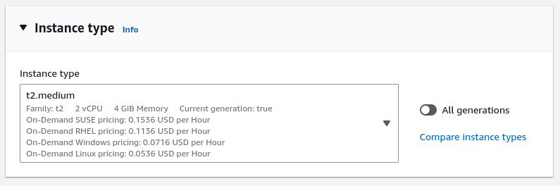 Instance to Setup odoo on AWS EC2