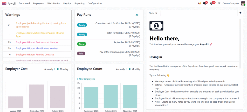 HR & Payroll Module - Top 10 Must-Have Odoo Modules For SMEs in 2025